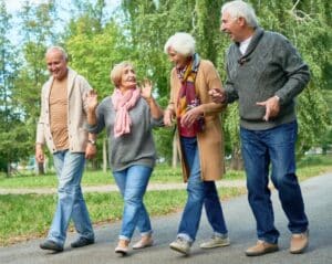 Seniors enjoying the outdoors